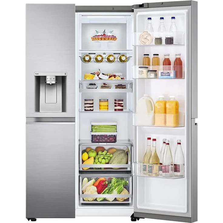 LG GSLV90PZAD Side-by-Side-Kühlschrank, freistehend, platinum silver, NoFrost, Wasser- und Eiswürfelspender, Festwasseranschluss, WiFi, Breite 91.3 cm - Preisvergleich – Bild 6