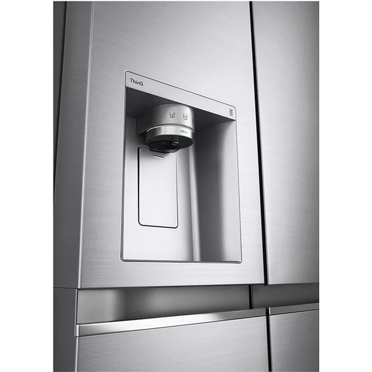 LG GSLV90PZAD Side-by-Side-Kühlschrank, freistehend, platinum silver, NoFrost, Wasser- und Eiswürfelspender, Festwasseranschluss, WiFi, Breite 91.3 cm - Preisvergleich – Bild 3