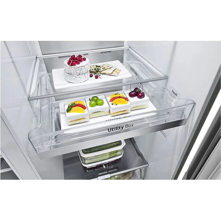 LG GSLV90PZAD Side-by-Side-Kühlschrank, freistehend, platinum silver, NoFrost, Wasser- und Eiswürfelspender, Festwasseranschluss, WiFi, Breite 91.3 cm - Preisvergleich – Bild 10