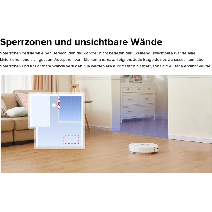 Roborock Q7 Max Saugroboter mit Wischfunktion, 180 min Akkubetrieb, Kartierung von 4 Etagen, 4200 Pa Saugleistung, konstanter Moppdruck, weiß – Bild 15