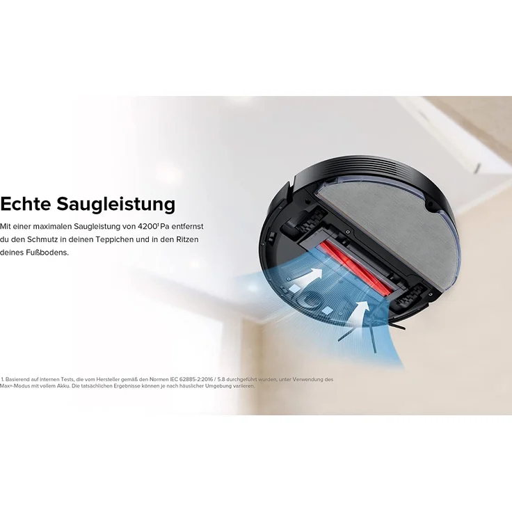 Roborock Q7 Max Saugroboter mit Wischfunktion, 180 min Akkubetrieb, Kartierung von 4 Etagen, 4200 Pa Saugleistung, konstanter Moppdruck, weiß – Bild 7