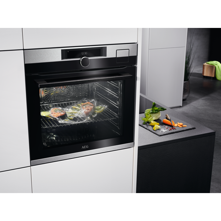 AEG BSE99823BM, 9000 Steam Pro, Einbaubackofen, Energieeffizienzklasse A++, Dampffunktion, WLAN-fähig, Dampfreinigung, Touch-Control, Antifingerprint, edelstahl – Bild 6