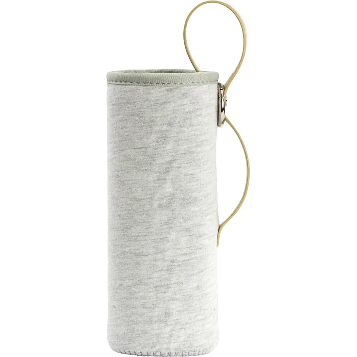 LARQ Bottle Medium Limited Edition Sleeve - Heather Grey Neoprenhülle mit Leder