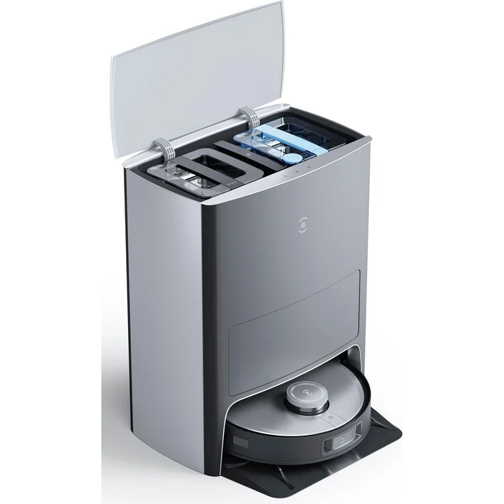 Ecovacs Deebot X1 Omni Saugroboter mit Wischfunktion und Absaugstation, 260 min Akkubetrieb, rotierender Wischausatz, 5000 Pa Saugleistung, schwarz – Bild 7