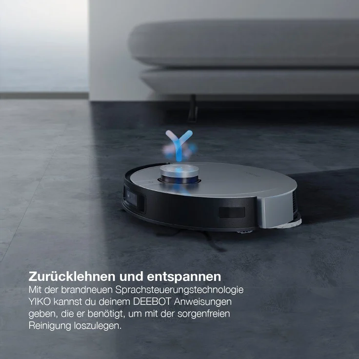 Ecovacs Deebot X1 Omni Saugroboter mit Wischfunktion und Absaugstation, 260 min Akkubetrieb, rotierender Wischausatz, 5000 Pa Saugleistung, schwarz – Bild 15