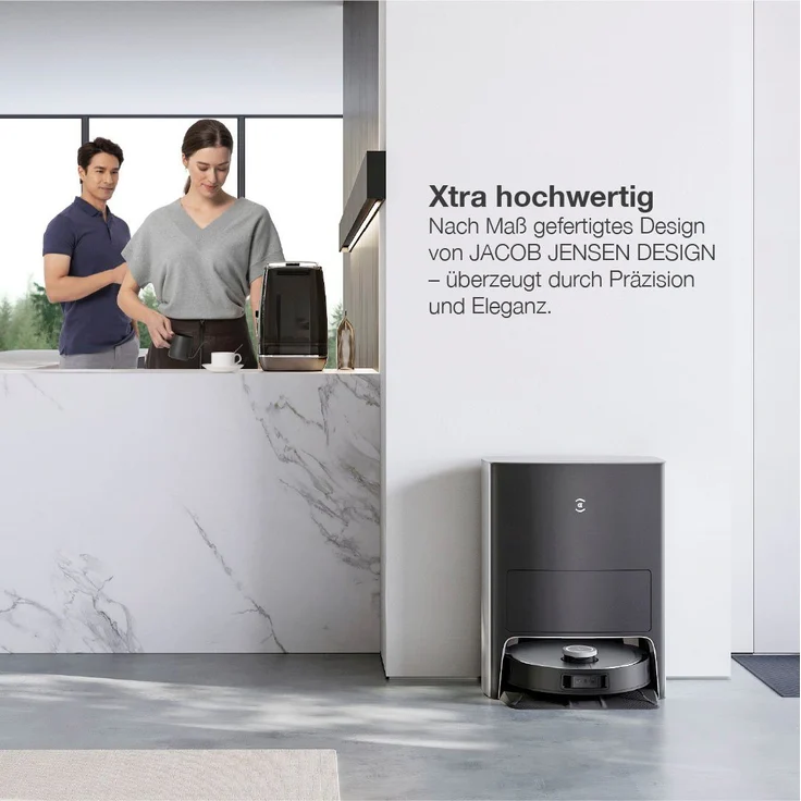 Ecovacs Deebot X1 Omni Saugroboter mit Wischfunktion und Absaugstation, 260 min Akkubetrieb, rotierender Wischausatz, 5000 Pa Saugleistung, schwarz – Bild 13