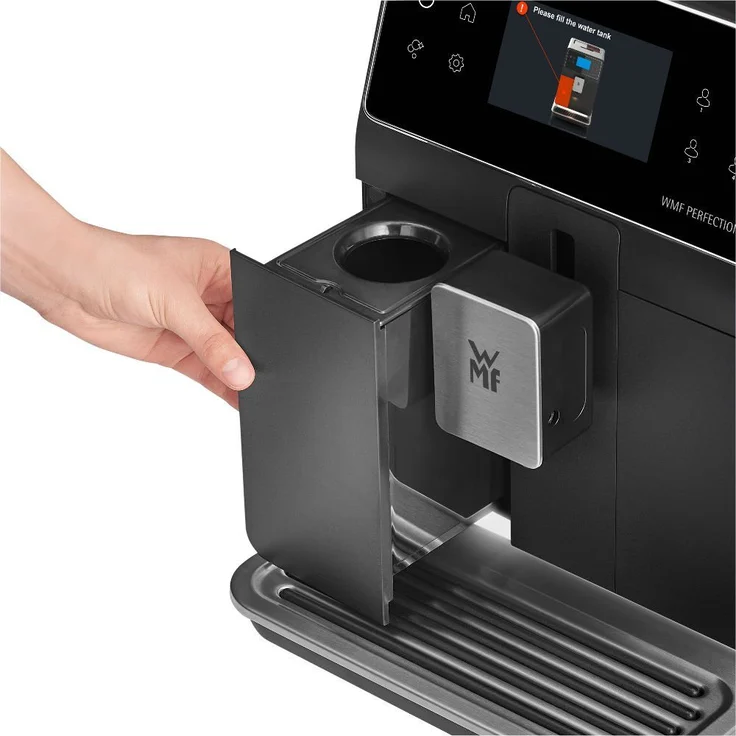 WMF Perfection 840 L Kaffeevollautomat mit Milchsystem,15 Getränkespezialitäten, Double Thermoblock, Edelstahl-Mahlwerk, Nutzerprofil Speicherung, edelstahl matt – Bild 16