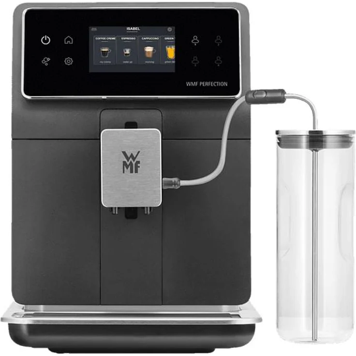 WMF Perfection 860 L Kaffeevollautomat mit Milchsystem, 17 Getränkespezialitäten, Double Thermoblock, Edelstahl-Mahlwerk, Nutzerprofil, 1L Milchbehälter, schwarz – Bild 6