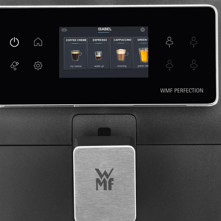 WMF Perfection 860 L Kaffeevollautomat mit Milchsystem, 17 Getränkespezialitäten, Double Thermoblock, Edelstahl-Mahlwerk, Nutzerprofil, 1L Milchbehälter, schwarz – Bild 14