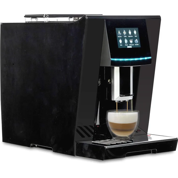 Acopino Vittoria Black One Touch Kaffeevollautomat, Farb-Touch-Display