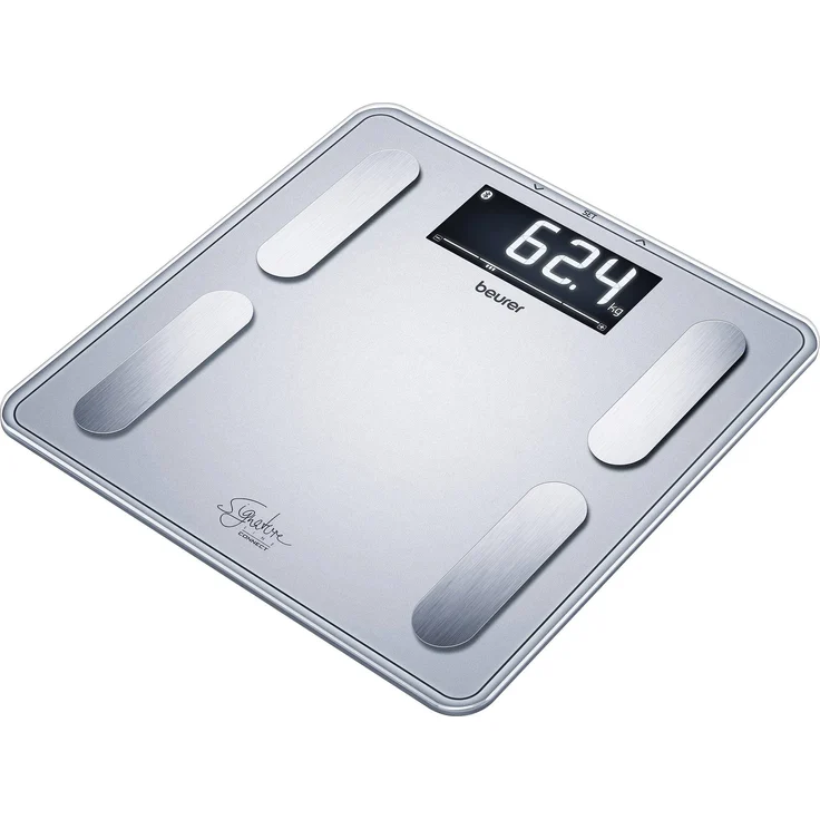 Beurer BF 405 Digitale Personenwaage Wägebereich (max.)=200kg Weiß Mit Bluetooth – Bild 1