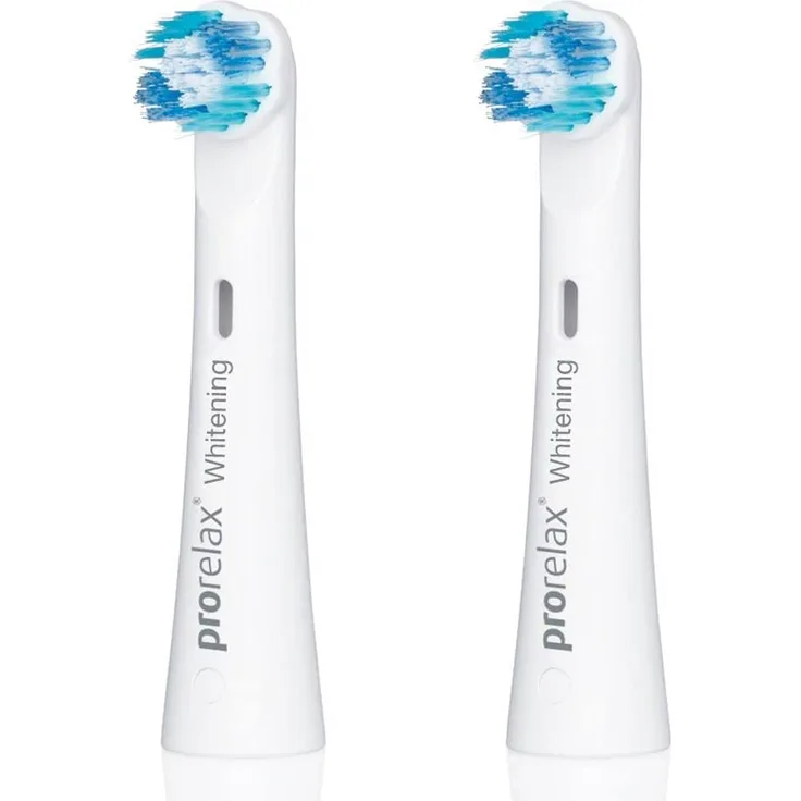 prorelax Bürstenköpfe Whitening Brush 2 Stück 2er Pack Aufsteckbürsten Zahnbürsten Ersatzbürsten