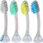 EmmiDent E4 Aufsteckbürsten für elektrische Zahnbürste 4 St. Transparent