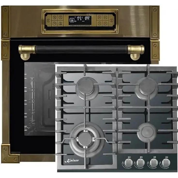 Kaiser Herd-Set EH 6726 AD Einbaubackofen+KCG 6383 Gaskochfeld