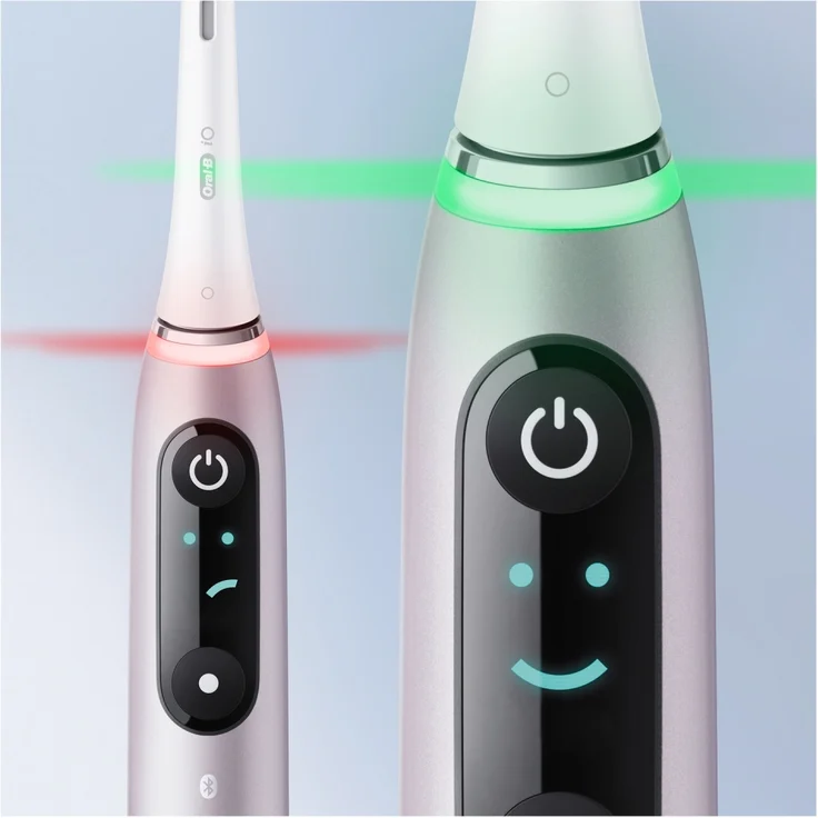 Oral-B iO Series 9N elektrische Zahnbürste, 7 Reinigungsprogramme, Reiseetui, rose quartz – Bild 3