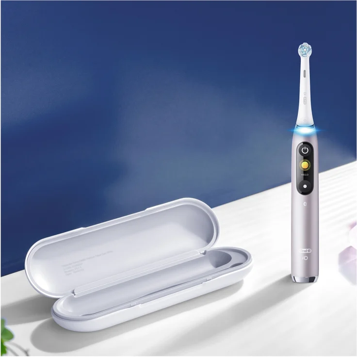 Oral-B iO Series 9N elektrische Zahnbürste, 7 Reinigungsprogramme, Reiseetui, rose quartz – Bild 8