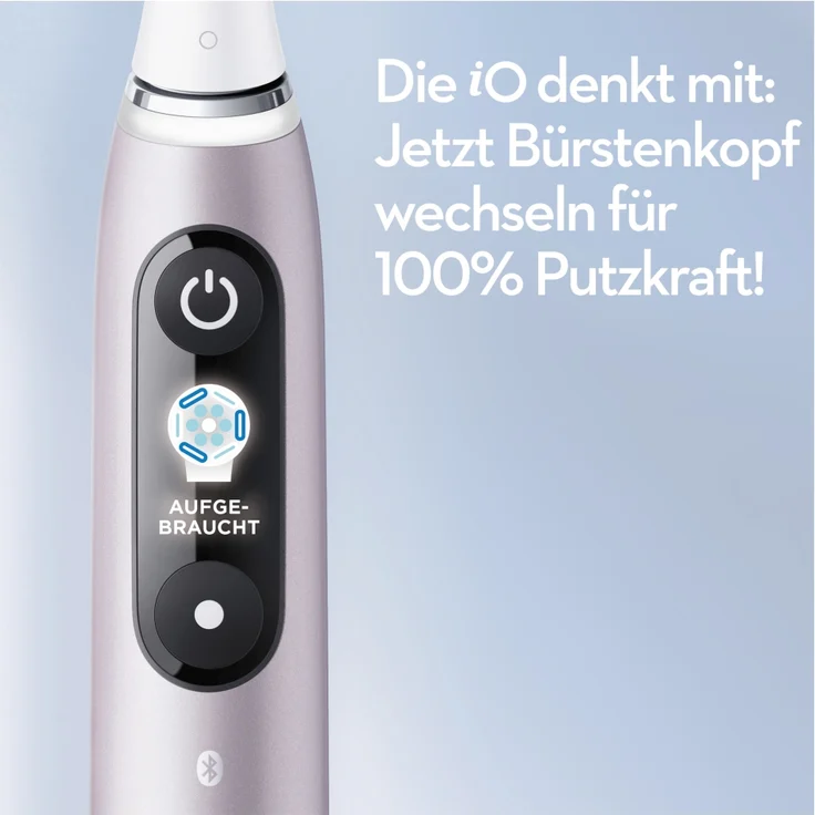 Oral-B iO Series 9N elektrische Zahnbürste, 7 Reinigungsprogramme, Reiseetui, rose quartz – Bild 5