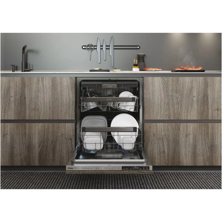 Haier XIB 6B2S3FS, Geschirrspüler, B, Geräuschemissionsklasse B, Geräuschemissionen 42 Dezibel – Bild 3