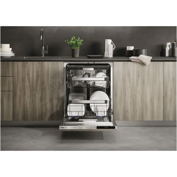 Haier XIB 6B2S3FS, Geschirrspüler, B, Geräuschemissionsklasse B, Geräuschemissionen 42 Dezibel – Bild 4
