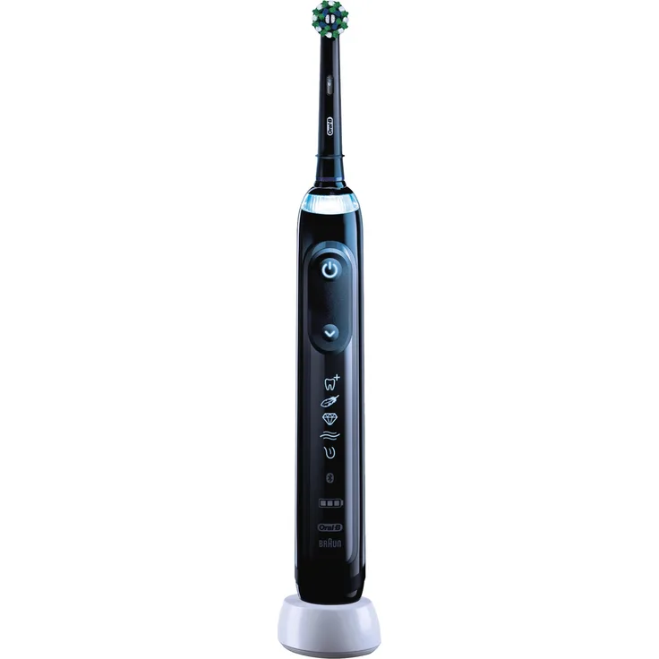 Oral-B Genius X Midnight Black elektrische Zahnbürste mit künstlicher Intelligenz & Bluetooth, schwarz