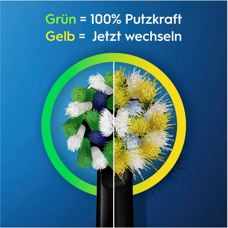 Oral-B Pro 3 3000 Cross Action Black Edition Elektrische Zahnbürste, 2 Aufsteckbürsten – Bild 7
