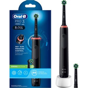 Bild für Oral-B Pro 3 3000 Cross Action Black Edition Elektrische Zahnbürste