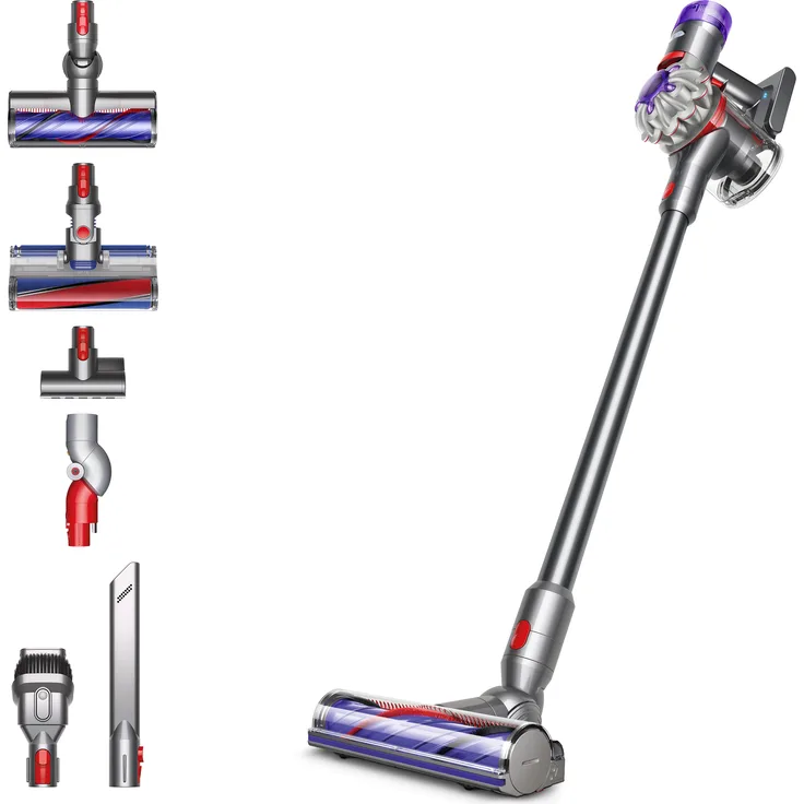 Dyson V8 Absolute Handstaubsauger 2022, 40 min Akkubetrieb, Zyklon-Technologie, inkl. 2 Bodendüsen, 394482-01
