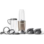 NutriBullet Blender Pro Standmixer aus gebürstetem Edelstahl inkl. Zubehör, 10tlg.