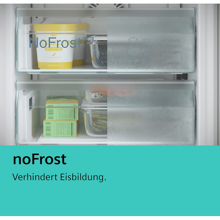 Siemens iQ300 KG39N2LCF Kühl-Gefrierkombination, freistehend, edelstahl, NoFrost, Schnellkühlen, 0-Grad-Zone, LED, Breite 60 cm, Energieklasse C – Bild 3