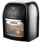 Jago XXXL 8in1 Heißluftfritteuse 12L + 10 Zubehör - 1800W, LED Display mit Touch Screen, 8 Programme - Timer, Ohne ÖL - Airfryer, Heißluft, Fritteuse, Heißluftofen, Backofen, Dehydrator, Grill