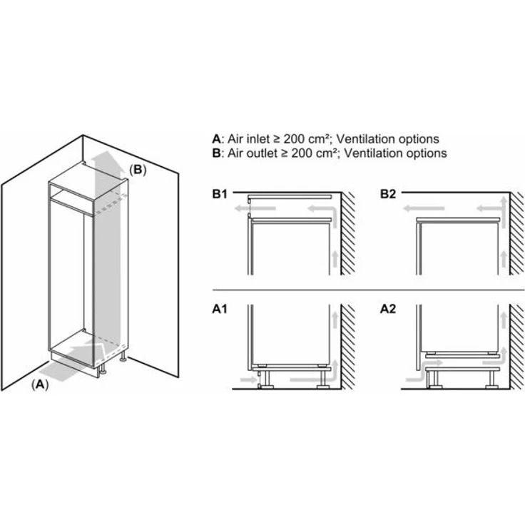 Siemens iQ300 KI41RVFE0 Kühlschrank, Einbau, weiß, 0-Grad-Zone, Schnellkühlen, LED, Breite 54.1 cm, Energieklasse E – Bild 8