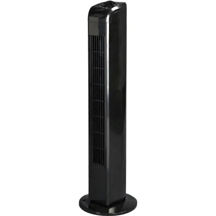 JUNG TV02 Turmventilator 76cm schwarz, Ventilator leise, Säulenventilator