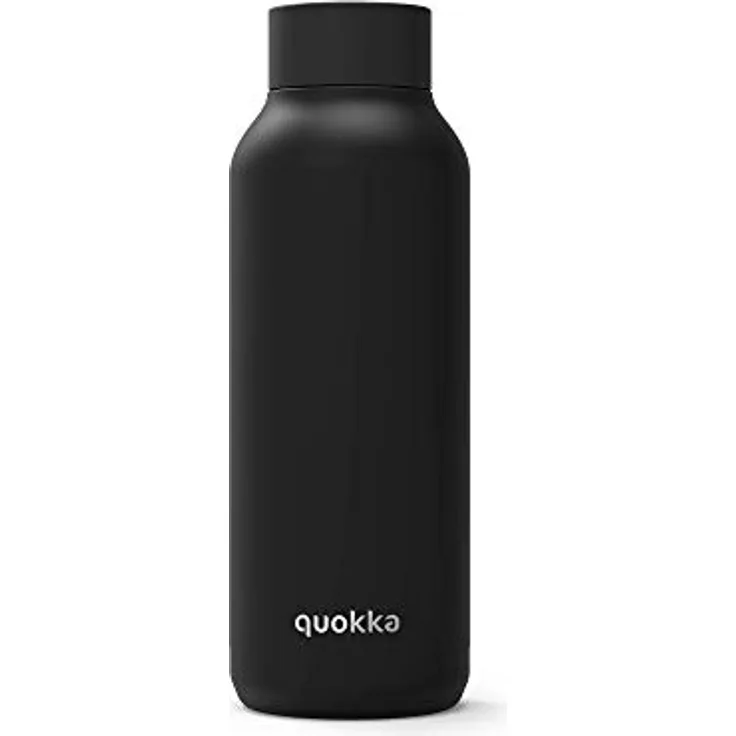 Quokka Solid - Jet Black 510 ML | Edelstahl Thermo Trinkflasche |