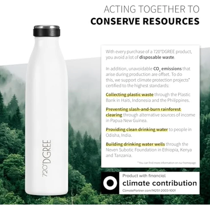 720°DGREE Edelstahl Trinkflasche “milkyBottle”, 1L, BPA-frei, auslaufsicher, kohlensäuregeeignet, Thermosflasche für Sport und Outdoor – Bild 5