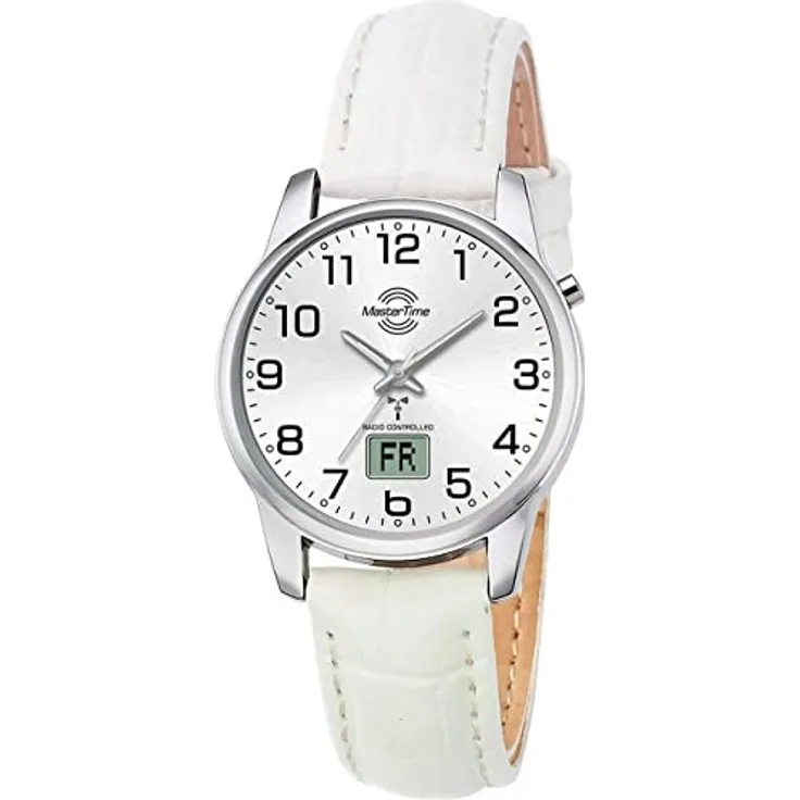 Master Time Funk Quarz Damen Uhr Analog-Digital mit Leder Armband MTLA-10798-42L