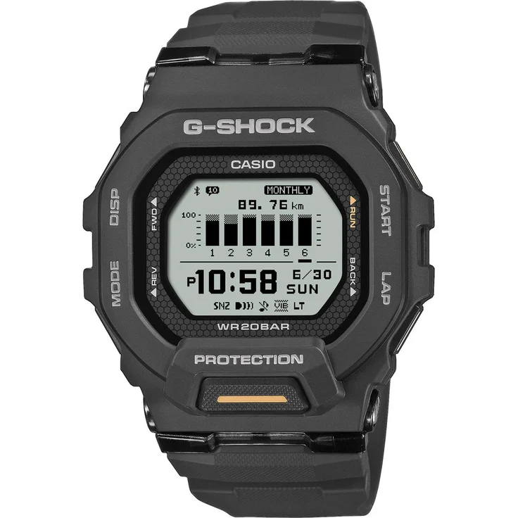 Casio GBD-200-1A1ER G-Shock G-Squad, Bluetooth Digitaluhr mit Trainingsfunktionen, schwarz – Bild 1