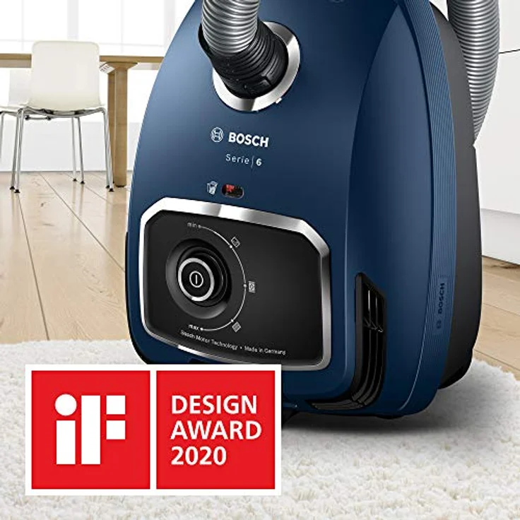 Bosch BGL6XSIL3 Serie 6 Bodenstaubsauger mit Beutel, blau – Bild 5