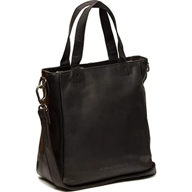 The Chesterfield Brand Nevada Shopper, Handtasche aus gewachstem Rindleder, schwarz, mit Schultergurt, 25 x 12 x 25 cm – Bild 1