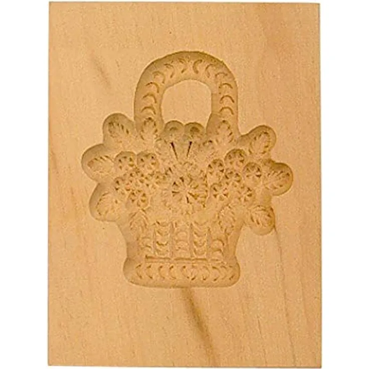 Staedter Blumenkorb Ausstechform, Holz, Braun, 30 x 8 x 30 cm