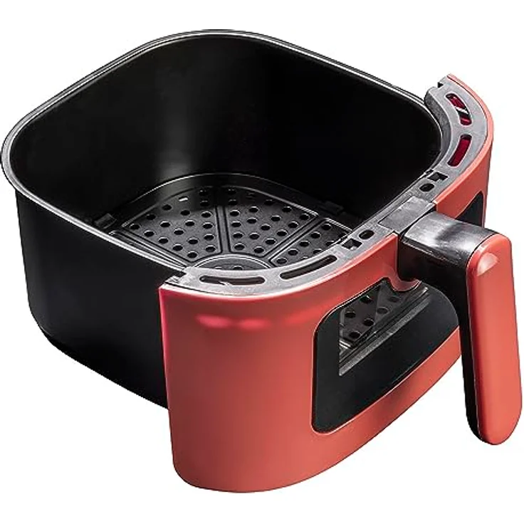 Tognana Porcellane Heißluftfritteuse D2DFA02IRRO, 5,5 l Apfelrot, mit Touch-Display und 8 voreingestellten Programmen – Bild 3