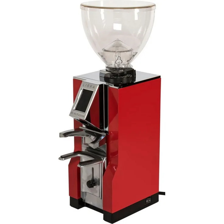 Eureka Mignon Libra 65 All Purpose, Elektrische Kaffeemühle mit homogener Partikelstruktur, Ferrari Red