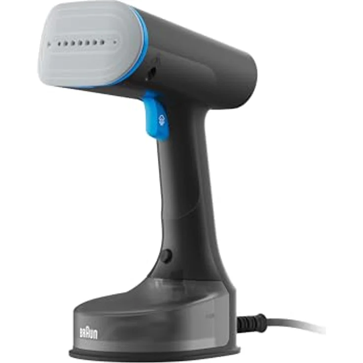 Braun QuickStyle 5 GS5031BL Dampfglätter, Dual FreeGlide 3D Technologie, FastSteam Technologie, Steamer, Schwarz/Blau – Bild 1