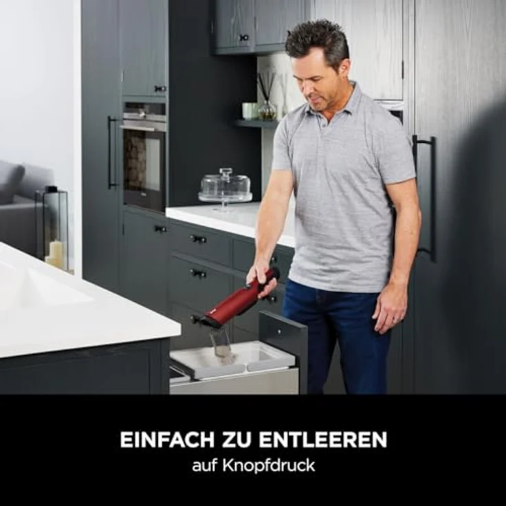 Shark WandVac 2.0 kabelloser Mini Handstaubsauger, klein und leicht, leistungsstarker Akku Handstaubsauger mit Boost-Modus, Tier- und Staub-/Fugendüsen, Ladestation, Orangerot WV270EUSB – Bild 4