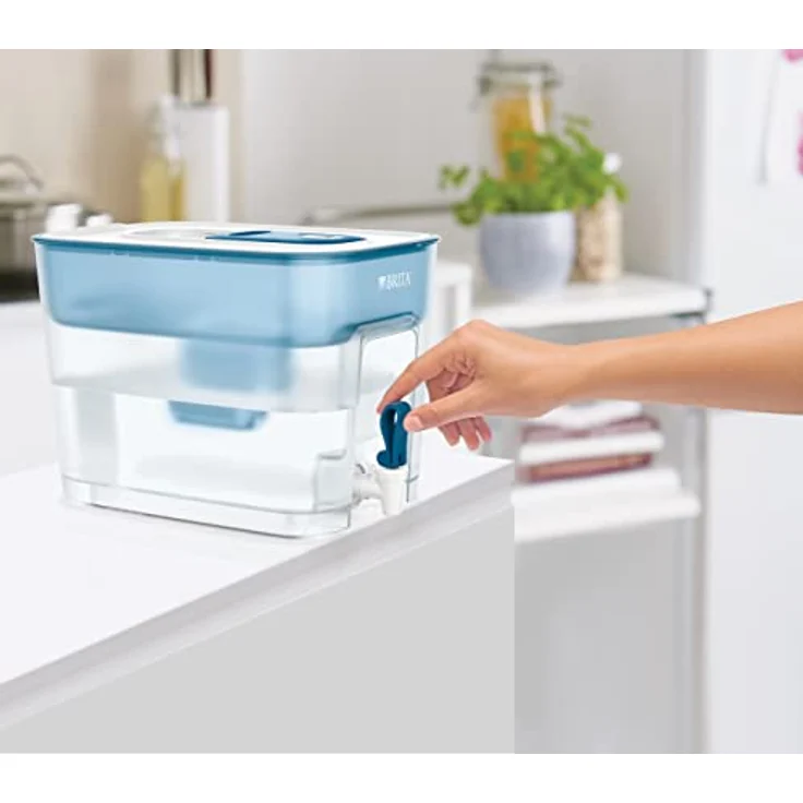 BRITA Wasserfilter Flow inkl. 1 MAXTRA+ Filterkartusche – XXL Tischwasserfilter mit Zapfhahn zur Reduzierung von Kalk, Chlor und geschmacksstörenden Stoffen – Bild 3