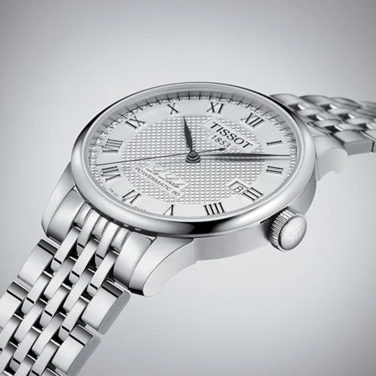 Tissot Herrenuhr Le Locle Automatic T006.407.11.033.00, Edelstahl mit römischem Zifferblatt und Datumsanzeige – Bild 5