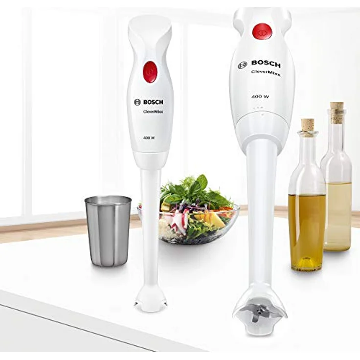Bosch Hausgeräte MSM14330 CleverMixx 400W Sauce&Dressing Stabmixer, Kunststoff, Weiß – Bild 3