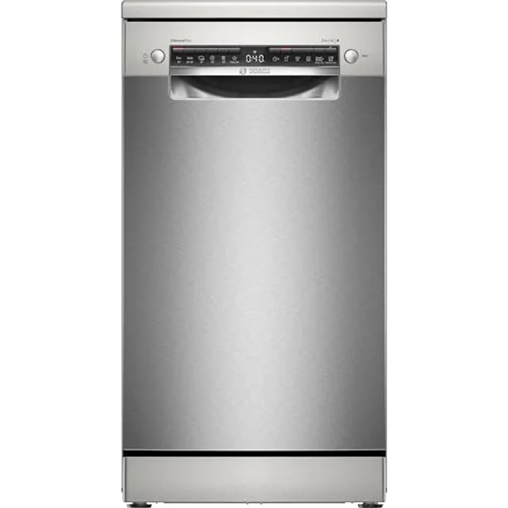 Bosch SPS4HMI13E, Freistehender Geschirrspüler, 45 cm, Gebürsteter Stahl mit Anti-Fingerprint, steuerbar über Home Connect-App – Bild 1
