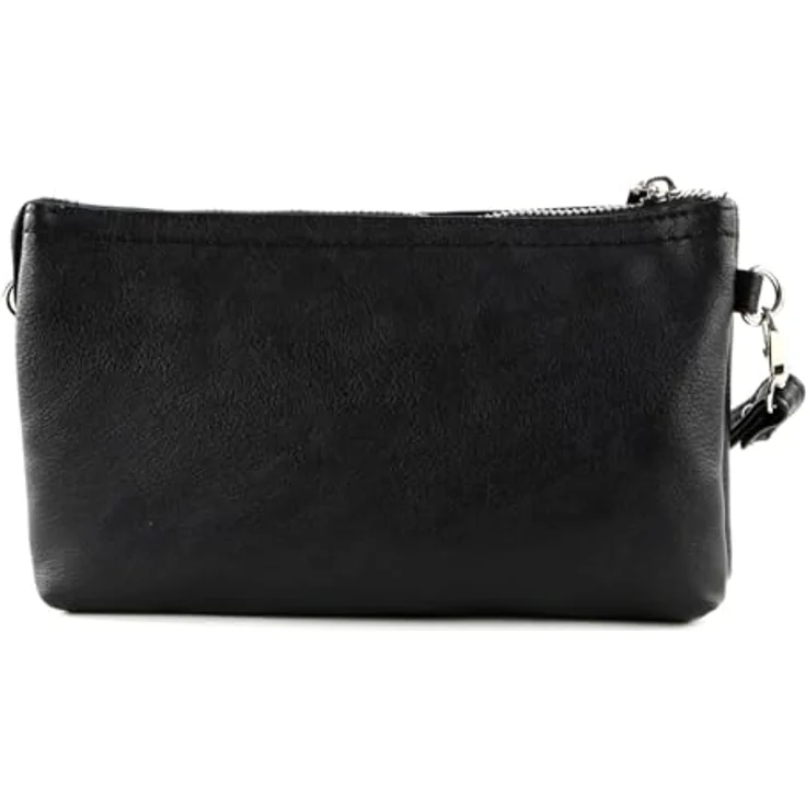 Gabor Handtasche, synthetisches Material mit Reißverschluss, Schwarz – Bild 3
