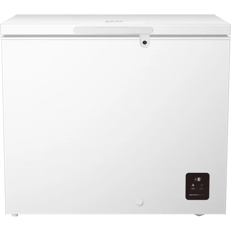 GORENJE FHC22A6W5 Gefriertruhe, energieeffizient Klasse A, 200 Liter, LED-Innenbeleuchtung, Schnellgefrier-Funktion, Geräuschpegel 38 dB
