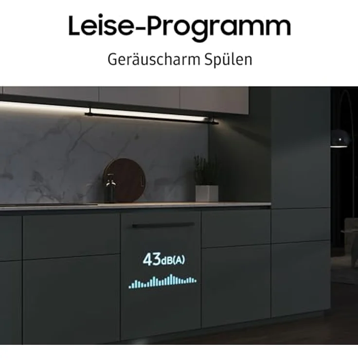 Samsung DW8700B Vollintegrierbarer Geschirrspüler, 60 cm, 14 Maßgedecke Weiß – Bild 8